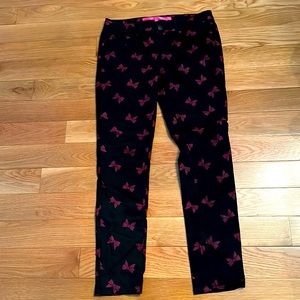 Brand new Dollhouse black pants with red bows